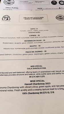 Menu photo 1 iTalico Palo Alto, CA Menu photo 1 iTalico Palo Alto, CA