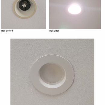 ACM&SON Electric - Hall before and after - Electricians Near Me