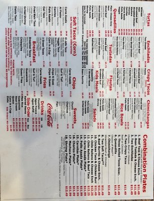 Menu photo 1 Valerie's Taco Shop Flower Mound, TX Menu photo 1 Valerie's Taco Shop Flower Mound, TX