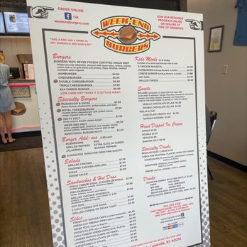 Week-end Burgers - Burgers Near Me - Louisville, Kentucky