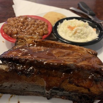 13 Bones - Beef rib with coleslaw and baked beans. - Salad Near Me - Mount Airy, North Carolina