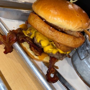 BJ's Nevada Barbecue - Western Bacon Cheddar Burger - Barbeque Near Me - Sparks, Nevada