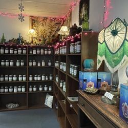 Crystal Alley Emporium - Beautiful lamp and displays