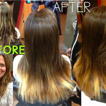 The Edgy Ombre Hair Cut Color Correction Style By Ella