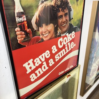 It's Bazaar On 21st Street - Coke poster from 80s - Antiques Near Me - Purcellville, Virginia It's Bazaar On 21st Street - Coke poster from 80s - Antiques Near Me - Purcellville, Virginia