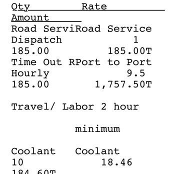 Interstate Fleet Services - paid Interstate Fleet services monday 1/13/25 - RV Repair Near Me