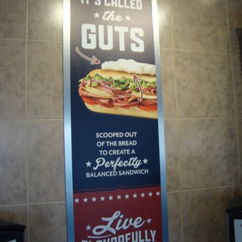 Erbert and Gerbert's - Sign explaining the signature bread "guts". - Sandwiches Near Me - Anoka, Minnesota