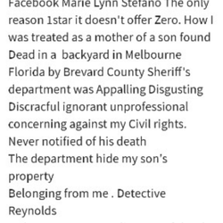 Brevard County Sheriff's Office - They removed my reviews Contact me Class action or attorney looking to take my case gigirodeobling@gmail.com