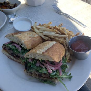 Ruscello at Nordstrom - Beef sandwich (seasonal menu) with New! Salt & Pepper seasoned fries - Mediterranean Near Me - Costa Mesa, California Ruscello at Nordstrom - Beef sandwich (seasonal menu) with New! Salt & Pepper seasoned fries - Mediterranean Near Me - Costa Mesa, California