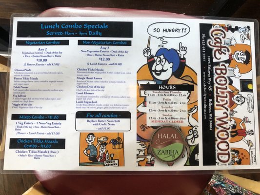 Menu photo 3 Cafe Bollywood Bellevue, WA