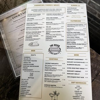 The Bench Bar & Grill - Sports Bars Near Me - Stony Brook, New York