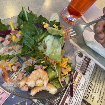 Leesport Diner - Salad from the food bar - shrimp was included - Breakfast & Brunch Near Me - Leesport, Pennsylvania Leesport Diner - Salad from the food bar - shrimp was included - Breakfast & Brunch Near Me - Leesport, Pennsylvania