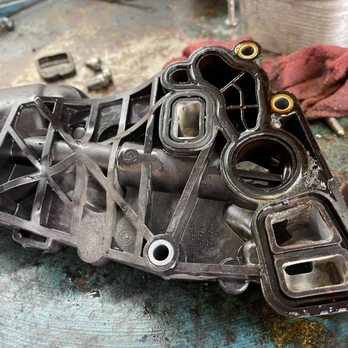 San Leandro Auto BMW Service - X1 coolant flow around oil pump leak - Auto Repair Near Me - San Leandro, California San Leandro Auto BMW Service - X1 coolant flow around oil pump leak - Auto Repair Near Me - San Leandro, California