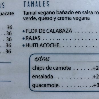Choclo Y Maíz - Menu - Vegan Near Me - Guadalajara, JAL