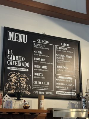 Menu photo 1 The Caffeinated Cart Pasadena, CA