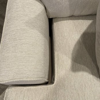 Rooms To Go - Cushion clearly cut too short for the couch - Furniture Stores Near Me - Brandon, Florida Rooms To Go - Cushion clearly cut too short for the couch - Furniture Stores Near Me - Brandon, Florida