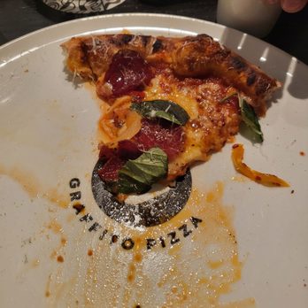 Graffito Pizza - PIZZA WAS GREASY YET TASTY. LOVE THE CLOTH NAPKINS. MELISSA FORM THE BUCKEYE STATE WAS SPOT ON FOR SERVICE. TY MEL!! - Pizza Near Me - Savannah, Georgia Graffito Pizza - PIZZA WAS GREASY YET TASTY. LOVE THE CLOTH NAPKINS. MELISSA FORM THE BUCKEYE STATE WAS SPOT ON FOR SERVICE. TY MEL!! - Pizza Near Me - Savannah, Georgia
