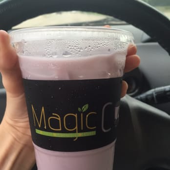 Magic Cup - Taro- watery, too sweet, decent taro flavor.. Wondering if they use the tea zone powder just too much sweetener? - Coffee & Tea Near Me - Richardson, Texas