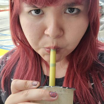 Sunright Tea Studio - Me drinking boba drink - Bubble Tea Near Me - Diamond Bar, California