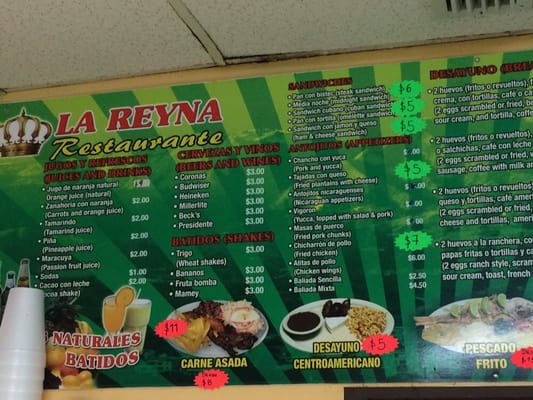 Menu photo 2 La Reyna Restaurant Miami, FL Menu photo 2 La Reyna Restaurant Miami, FL
