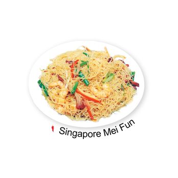China Moon - a plate of noodles with shrimp and vegetables - Chinese Near Me - Fanwood, New Jersey