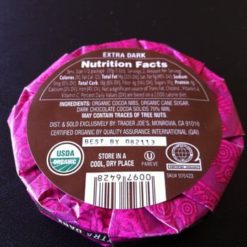 Trader Joe's - Organic Stone Ground Chocolate - Grocery Near Me - New York, New York