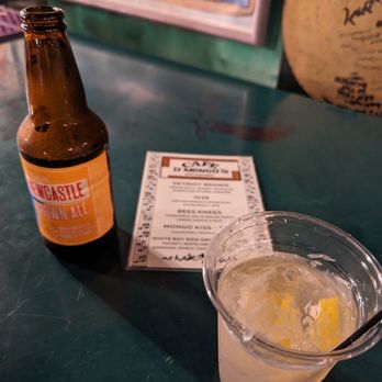 Cafe D'Mongo's Speakeasy - Bee's Knees (strong!) and a Newcastle (obviously) - Speakeasies Near Me - Detroit, Michigan