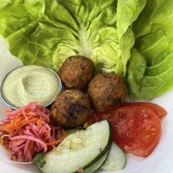 Moku Roots - Falafel Wrap - Vegan Near Me - Kula, Hawaii Moku Roots - Falafel Wrap - Vegan Near Me - Kula, Hawaii