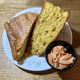 Cornbread with Guava Butter - the butter was fantastic! Cornbread with Guava Butter - the butter was fantastic!