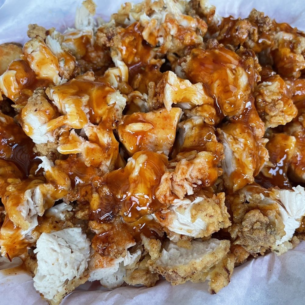 Mom's Chicken and Waffles - Loaded chicken fries - New American Near Me - San Diego, California