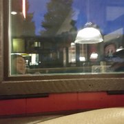 Photo of Pilot Butte Drive-In Restaurant - Bend, OR, United States. Cracked window seal with draft