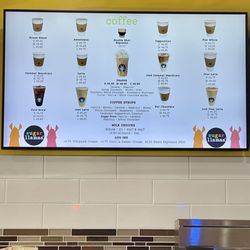 Sugar Llamas - Coffee menu