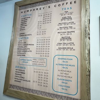 Humphrey's Coffee - Menu - Coffee & Tea Near Me - Haworth, New Jersey Humphrey's Coffee - Menu - Coffee & Tea Near Me - Haworth, New Jersey