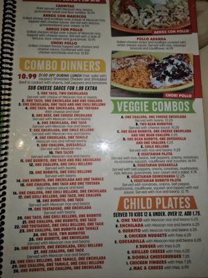 Menu photo 7 Los Mariachis Circleville, OH