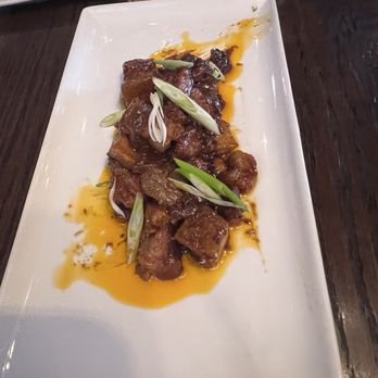 Pedalers Fork - Candied pork belly bites - Bars Near Me - Cedar Rapids, Iowa Pedalers Fork - Candied pork belly bites - Bars Near Me - Cedar Rapids, Iowa