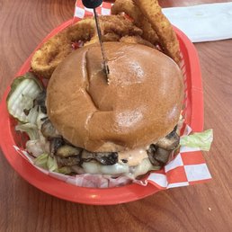 Swiss Mushroom Burger Swiss Mushroom Burger