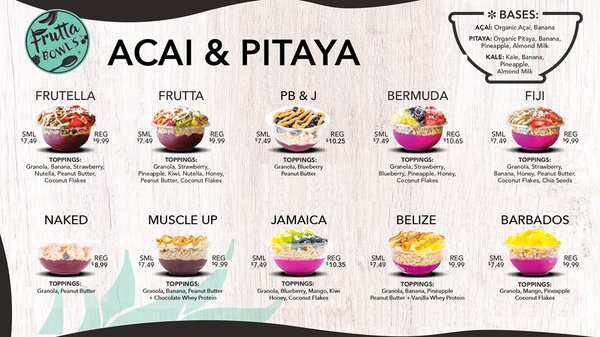 Menu photo 6 Frutta Bowls - Auburn Auburn, AL Menu photo 6 Frutta Bowls - Auburn Auburn, AL