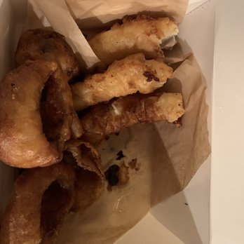 Woody's Brewing - Where's the chips? I'm rexpecting Fish sticks with Potato wedges or French fries & Onion rings with a side of Cole slaw. Nope! - New American Near Me - Redding, California Woody's Brewing - Where's the chips? I'm rexpecting Fish sticks with Potato wedges or French fries & Onion rings with a side of Cole slaw. Nope! - New American Near Me - Redding, California