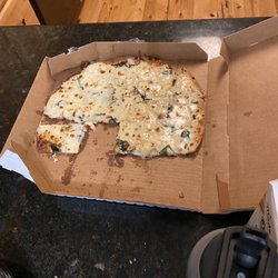 Domino's Pizza - Thin crust spinach & feta cheese pizza