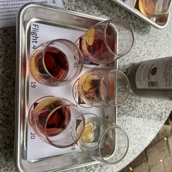 Forestedge Winery - Semi-Sweet flight options.