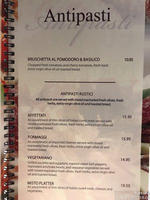 Menu photo 7 Portici Toronto, ON Menu photo 7 Portici Toronto, ON