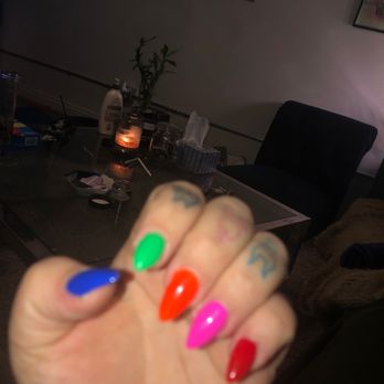 Honey Nails - Full set rainbow gel - Nail Salons Near Me - Salt Lake City, Utah Honey Nails - Full set rainbow gel - Nail Salons Near Me - Salt Lake City, Utah