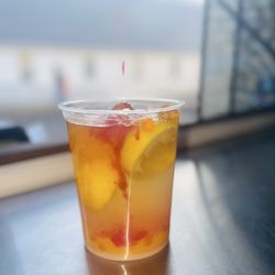 Ramblin' Rounds - Strawberry Mango Lemon Shake-Up with Mango Boba