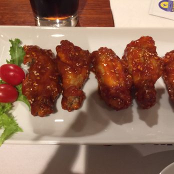 Seoulville - KFC Hot and Spicy wings, small and overly sticky/messy. Mehhh flavor. - Korean Near Me - Somerville, New Jersey Seoulville - KFC Hot and Spicy wings, small and overly sticky/messy. Mehhh flavor. - Korean Near Me - Somerville, New Jersey