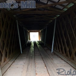 Cromer's Mill Covered Bridge - Town lattice design inside.