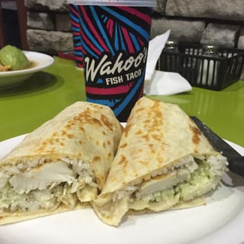 Wahoo's Fish Tacos - Fast Break burrito with fish - Mexican Near Me - Aliso Viejo, California