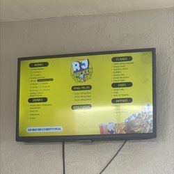 RJ 3 Chicken Shack - Menu