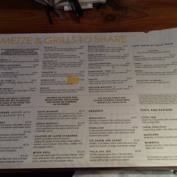 Yalla Yalla - Menu - Middle Eastern Near Me - London, XGL Yalla Yalla - Menu - Middle Eastern Near Me - London, XGL