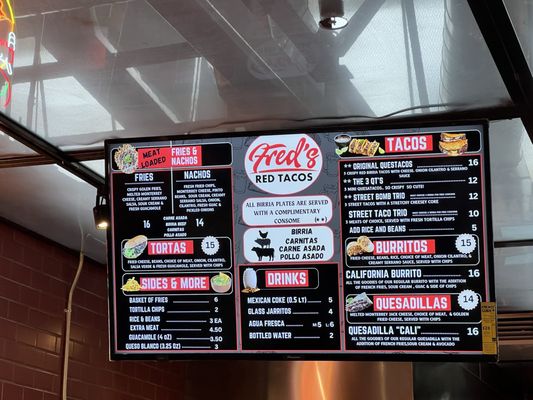 Menu photo 6 Fred's Red Tacos Redlands, CA Menu photo 6 Fred's Red Tacos Redlands, CA