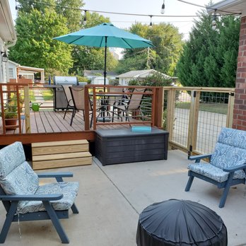 JJS Residential - Custom fence solution to minimize visual obstruction to the customer's backyard while fully fencing in the yard for their dog. - General Contractors Near Me